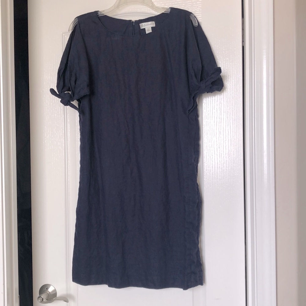 Neiman Marcus Navy Blue Shift Dress